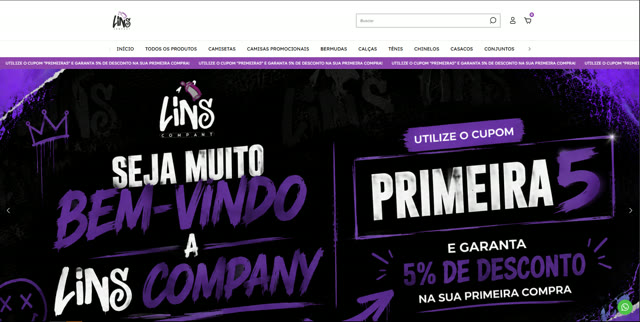 Loja online Lins Company