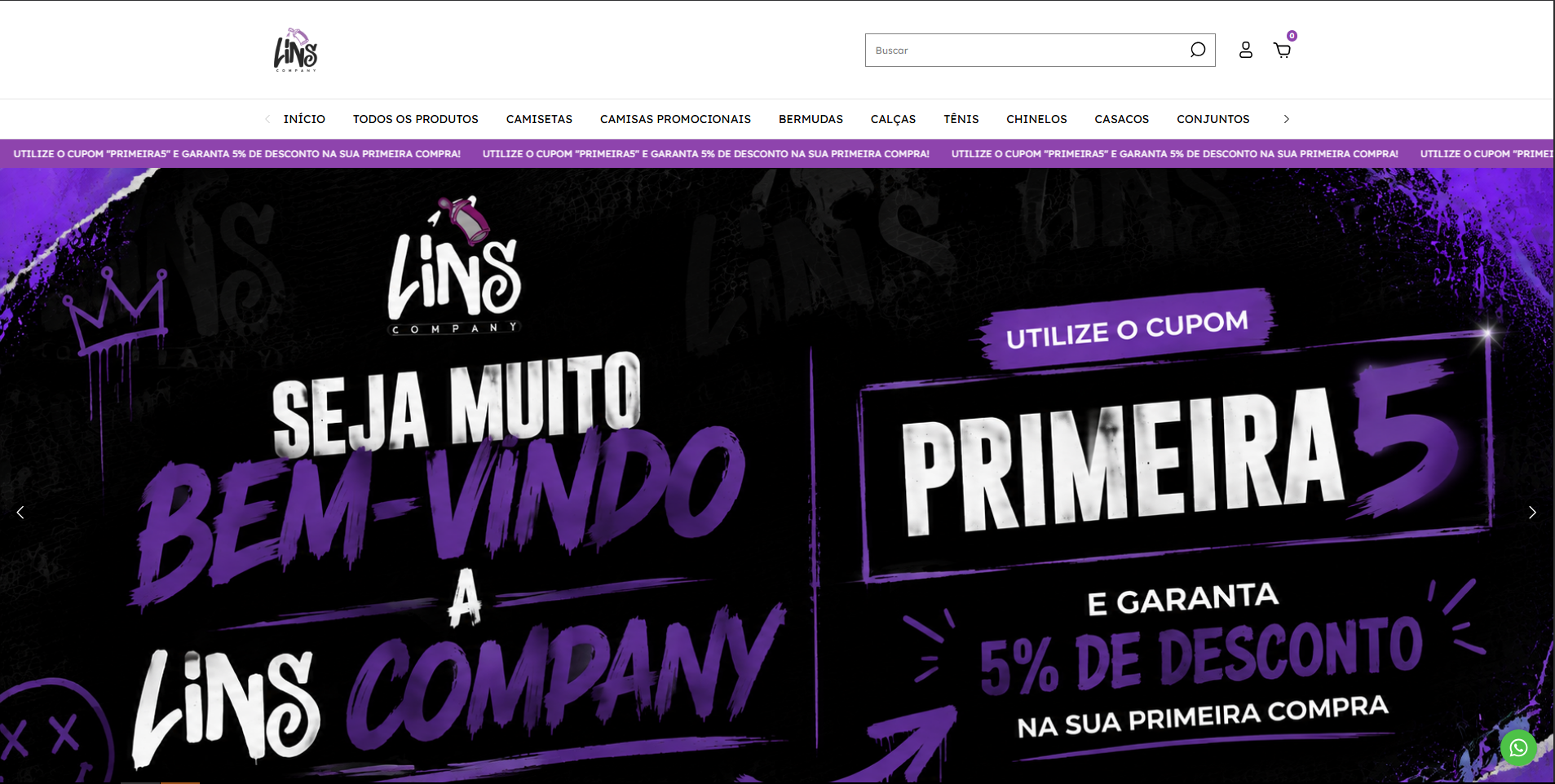 Loja online Lins Company